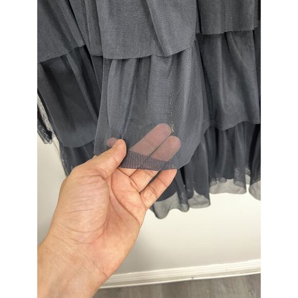 Gothic Romance Victorian Inspired Vampire Witchy Tulle Tiered Fairygoth Dress 0 - Picture 6 of 15